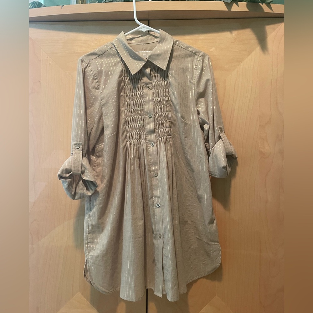 Michael Kors Taupe Blouse-Size Medium